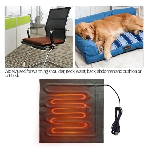 Travel Heated Pad,Electric Foot Warmer 5V - Foldable Winter Cushion Waterproof Heating Film for Shoulders, Back and Neck — view 6