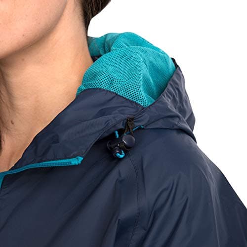 Trespass Womens Waterproof Packaway Jacket Qikpac Navy in Size - 12 — view 6