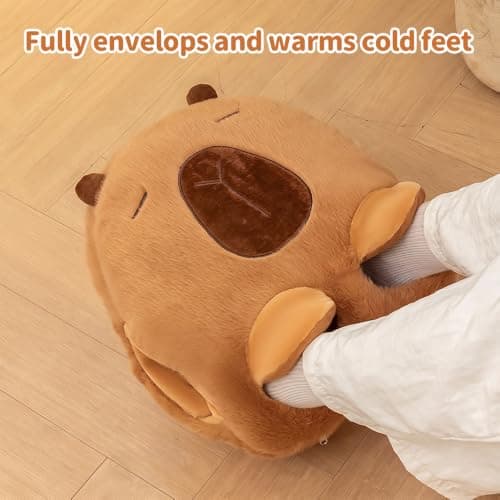 Zogxyc Heated Foot Warmers, 2 in 1 Capybara USB Foot Warmer Hand Warmer — view 6