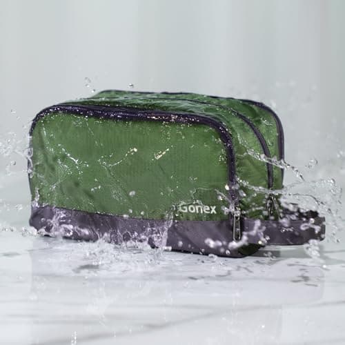 Gonex Men's Toiletry Bag, Water-Resistant Nylon Travel Wash Shower Bag — view 2