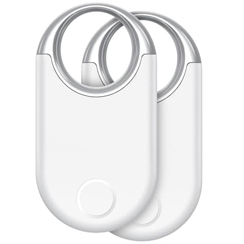 Air Tracker Tags Bluetooth Item Finder 2 Pack, Smart Tags Compatible with Apple Find My APP (iOS Only), 100dB Beep, Replaceable Battery, Item Finder and Locator for Keys/Luggage/Bags/Wallets etc.