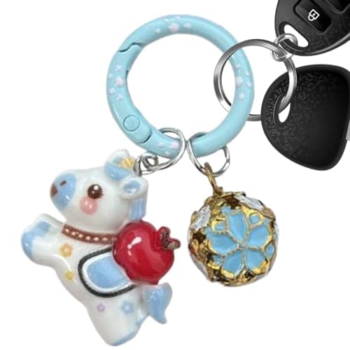 Generisch Animal Keyring, New Year Pendant Made of Resin for the Year of the Horse, Animal Keyring for Purse and Backpack, for Women and Girls as Travel Office Party Birthday, blue, Siehe Beschreibung — view 5