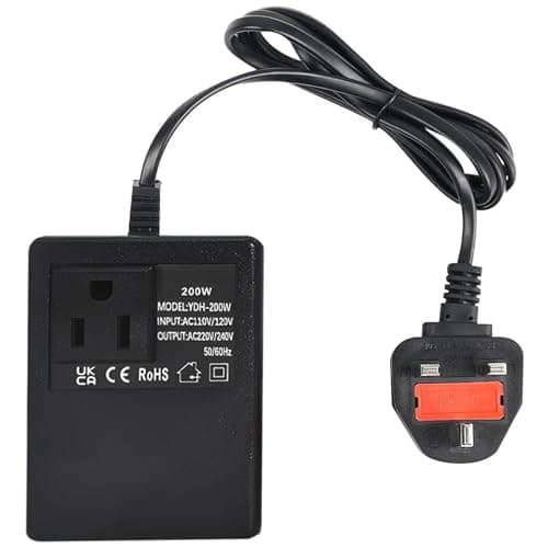 200W Voltage Converter Step Down Power Transformer, 220v/240v to 110v/120v UK Plug, Intelligent Adapter Travel Power Adapter for WIFI, Power Bank, POS Machine — view 6