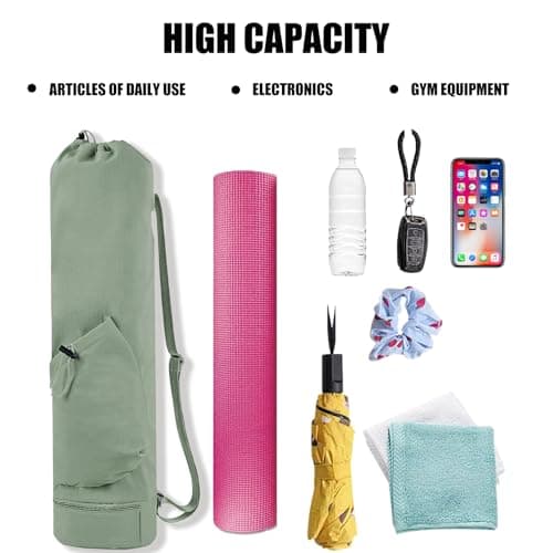 XdealCozyxc Portable Pilates Yoga Bags for Women with Adjustable Shoulder Strap, Size 7.5 Inches x 31 Inches — view 4