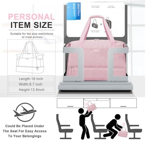 ETRONIK Gym Bag Womens, Travel Bag, Easyjet Cabin Bag 45x36x20 Underseat — view 2