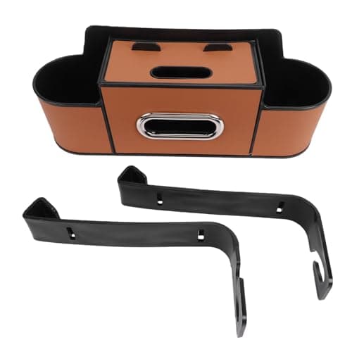 Leftwei 4 in 1 Back Seat Car Organizer for Family Travel (Brown) — view 5