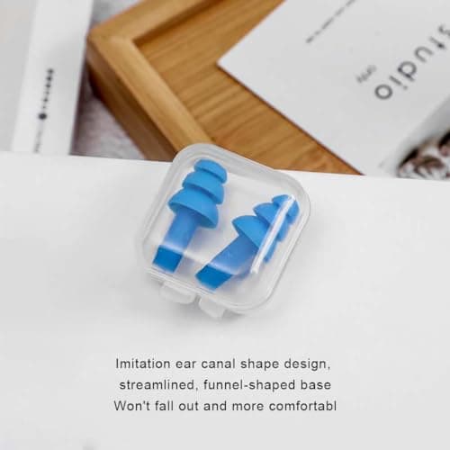 mophrati 1 Pair Earplugs Sleeping Noise Cancelling Silicone Snoring Earplug Comfortable Portable Pocket Non-Slip Wearable — view 5