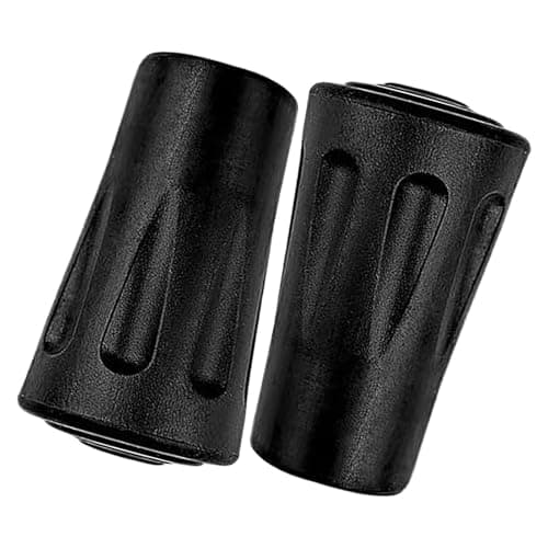 Trekking Pole Tips - 2 Pack Replacement Rubber Tips, Heavy Duty Non-Slip Hiking Pole Feet, Universal Walking Stick End | Durable Pavement Protection For Camping Climbing Outdoor Adventure Use