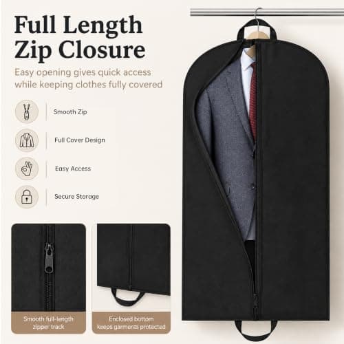 Jiangyun Foldable Non-Woven Suit Garment Travel Storage Bags — view 3