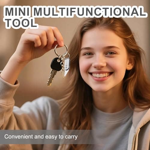 Multi Mini Pocket Box Opener, Small Pocket Multi Tool, Folding Utility Multitool, Titanium Box Tool, EDC Gadgets Outdoor Camping, DIY, Gift for Men — view 4