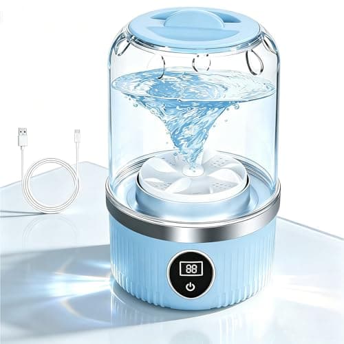 Underwear Washing Machine, Upgrade 1L Mini Portable Washing Machine, 3 Cleaning Modes,Rechargeable Underwear Washer Deep Cleans Small Clothes for Apartment, Dorm, RV, Travel & Hotel Use