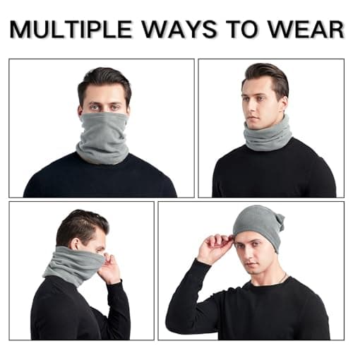 KEYRI 3 Pcs Neck Warmer for Men Women Winter Outdoor Thermal Snood — view 3