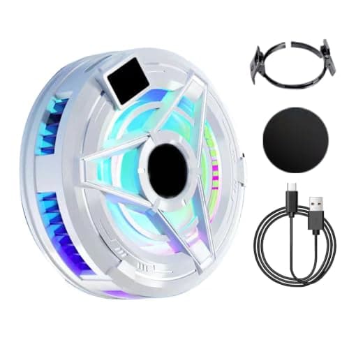 Magnetic Cooler for Phone Cellphone Cooling with RGB Light