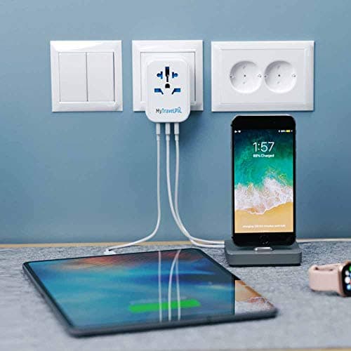 MyTravelPal UK to Australia Plug Adapter with USB | UK Safety Standards — view 6