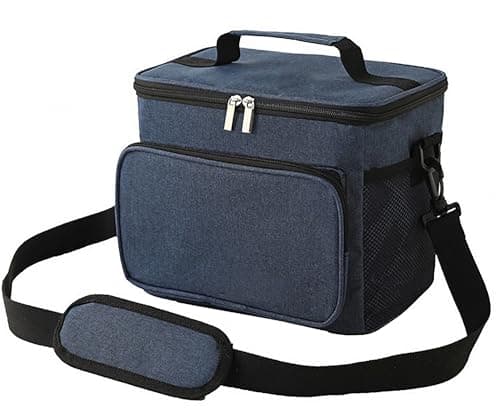 KANGSIT 9L Insulated Lunch Bag, Fits 12 Cans, Large Soft Cooler Tote