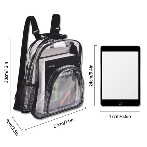 DIYJEP Transparent Bag PVC Waterproof, Clear Backpack — view 2
