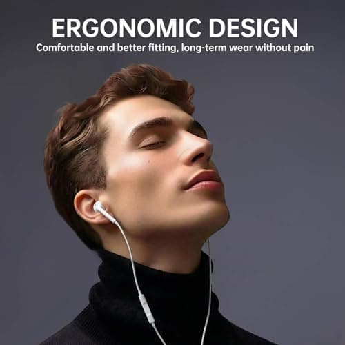 ANKA Earphones Headphones Wired,Ultra Clear Calls & no Noise- Earphones 3.5mm Jack, in-Ear Earbuds with Mic,Compatible with iPhone/Pad/Android/Laptop/PC White — view 5