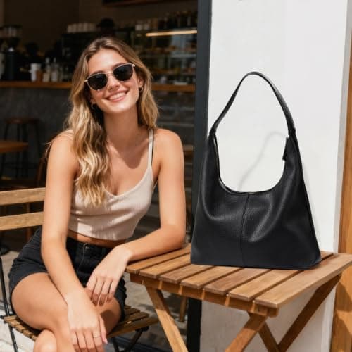 WantGor Large Tote Bag for Women, Vegan Leather Shoulder Purses — view 2