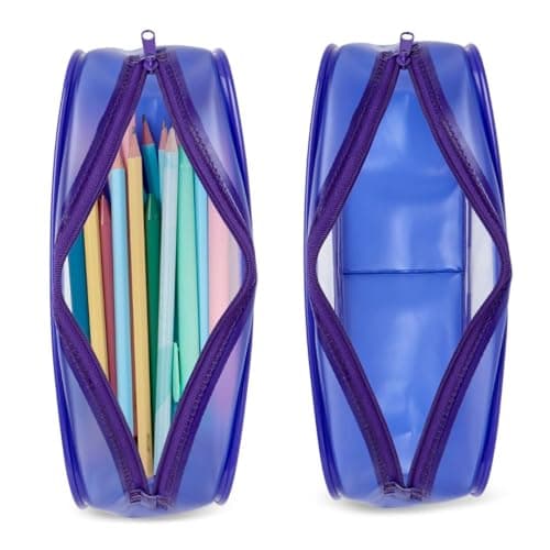 Purple Projekt Large Clear Pencil Case for Girls Back to School — view 5