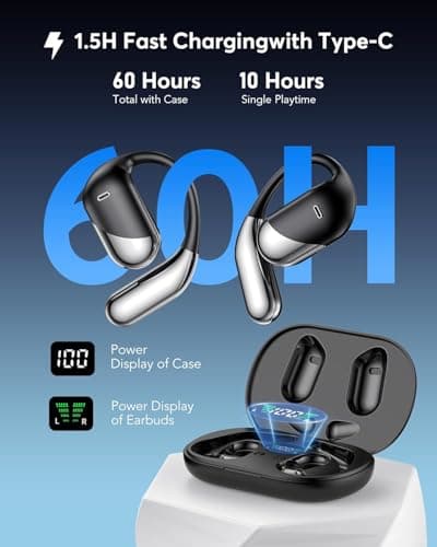 Paekole AI Translation Earbuds Real Time - 198 Language Translator Earbuds, Two-Way Language Translator Device, 6-in-1 Translating Device, Translate Ear Buds for Travel Learning with Charging Case — view 5