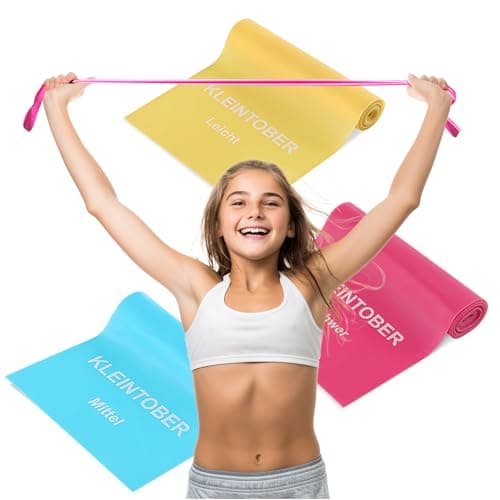 Soft Resistance Bands Set of 3 for Kids, Teens, Beginners and Seniors