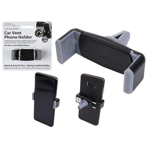 PMS Adjustable Car Vent Black Phone Holder-1 Piece, 6.6cm-8cm Wide, 6.6-8 cm