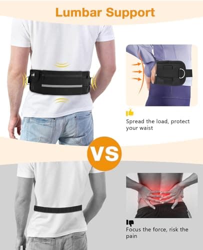 Pecute Hands Free Dog Leash with Adjustable Waist Belt for Running Hiking — view 2