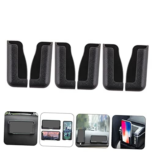 jojofuny 6 Pack Self Adhesive Car Phone Holder Black Dashboard Cradle — view 5