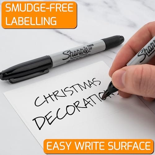 Innoveem Large Labels for Storage Boxes, 45 Pack Waterproof Sticky Labels — view 3