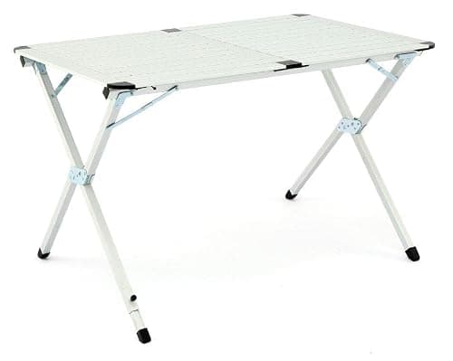 Hi-Gear Elite Double Table with Lightweight Aluminium Construction, Folding, Portable & Compact, Ideal for Camping, Festivals, BBQs & Outdoor Events, includes Carry Bag, Silver — view 6