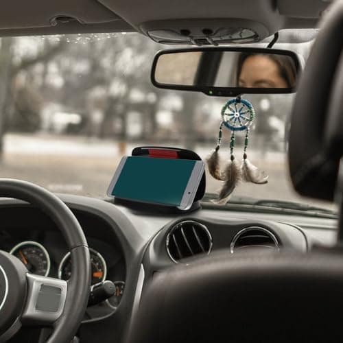 FONDOTIN Silicone Phone Holder Phone Bracket for Car, Black Auto Mount — view 4