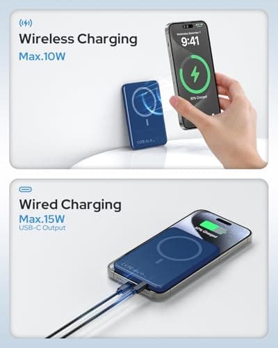 for Magsafe Power Bank, 5000mAh Slim Wireless Portable Charger — view 5
