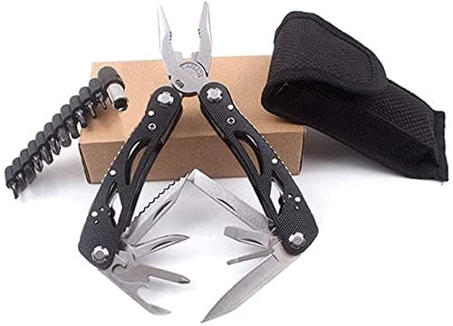 Grizef Multitool Pliers, Durable Stainless Steel 24-in-1 Multi-Purpose Pocket Folding Pliers with Screwdriver Kits, Outdoor Multi-Functional Utility Tools for Outdoor Activities, DIY Activities — view 6