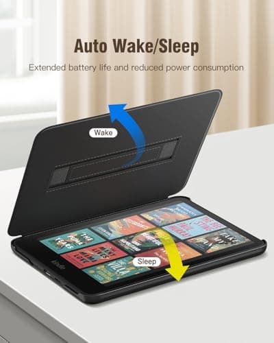MoKo Case for 7" Kindle Paperwhite 12th Gen 2024 & Colorsoft, Denim Black — view 6