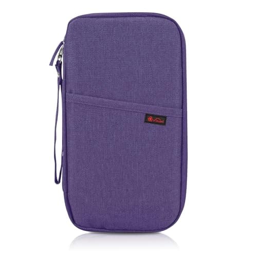 Vinsani Passport Holder Travel Wallet, RFID Blocking Document Organiser
