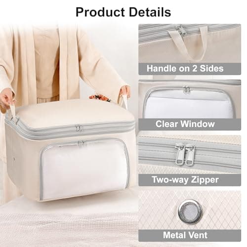 DIMJ Compression Duvet Storage Bags - 260L Self Compress Bedding Box — view 5