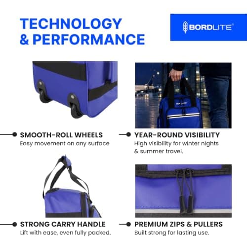 Bordlite Ryanair 40x20x25cm Cabin Backpack on Wheels – Lightweight 2 in 1 Trolley Bag & Rucksack (20L) – Fits Ryanair Free Hand Luggage Allowance — view 2
