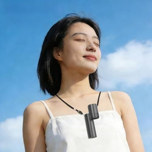 Linnkyfloa Handheld Neck Fan 20000RPM USB Rechargeable Portable 3-in-1 Folding Quiet Cooler for Travel Office Gym 13.5cm Grey(Gold) — view 5