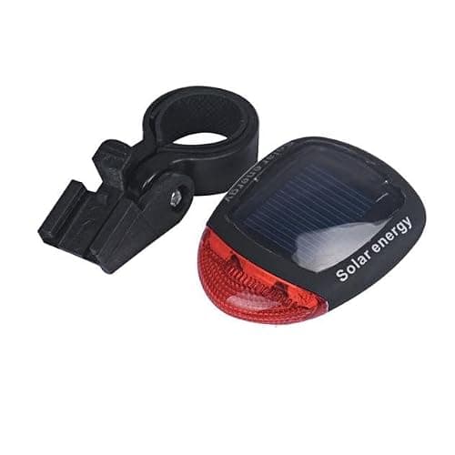 Light Solar Head Lamp Light High-Intensity Front for Night Riding Solar Powered Headlamp with Battery and Wide Beam (Red, One Size) — view 2