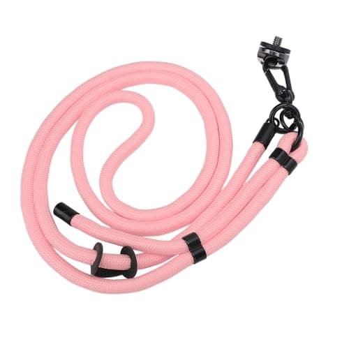 LIYJTK Action Camera Lanyard Adjustable Quick Release Anti Lost Rope for Pocket 3, Action 5, ONE X4 Adjustable Strap (Pink) — view 5