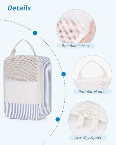 Narwey 6 Set Compression Packing Cubes for Suitcases, Travel Storage Bags — view 6