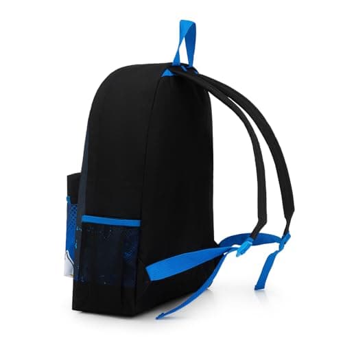 Sonic The Hedgehog Boys Backpack, Kids School Bag, Blue Black Gaming Rucksack with Front Pocket & Side Mesh, Lightweight School Travel Bag — view 4