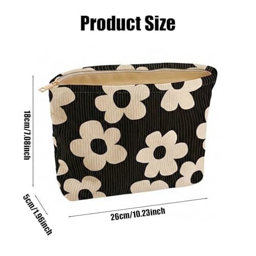 Gdrghe Cosmetic Bag Waterproof Zipper Makeup Bag Multifunctional Travel Toiletry Organizer for Women Girls — view 2
