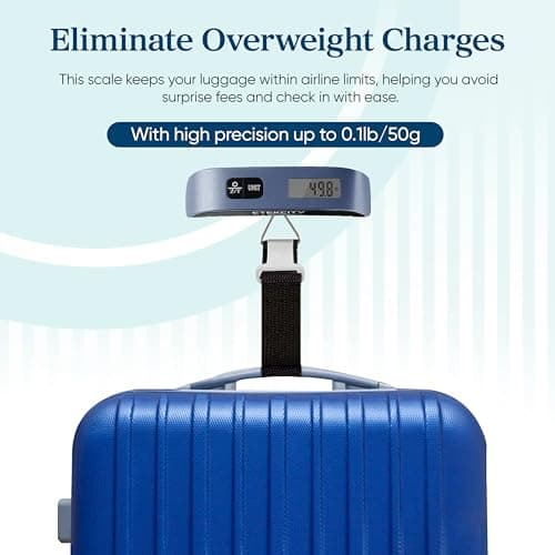 Etekcity Luggage Scale, Digital Portable Handheld Suitcase Weight for Travel, Blue, 1 Pack, 1 Pack — view 2