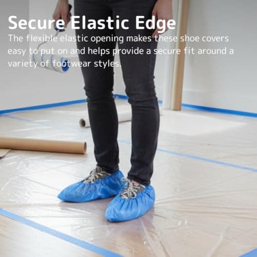 ABENA Shoe Cover | Extra Large Measuring 41x15cm | Blue Non-Sterile Single Use Shoe Covers Disposable | Durable Disposable Shoe Covers | Anti-Slip Boot Cover and Shoe Protector — view 3
