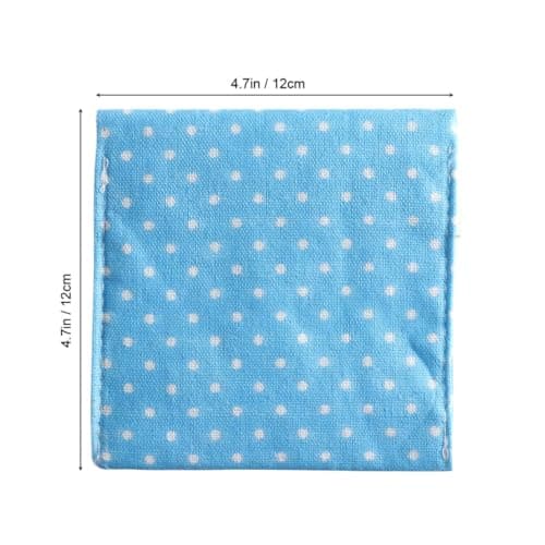ABOOFAN Blue Cotton Sanitary Pad Holder Polka Dot Pouch for Women Travel — view 3
