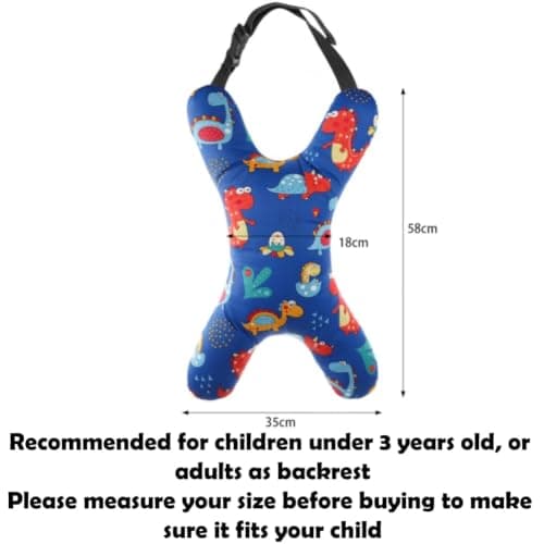 XINGYAOGJ X-Shaped Car Seat Pillow Head Neck Support Travel Pillow for Kid Adult Soft Comfortable Car Sleeping Headrest Cushion Adjustable Seat Belt Travel Cushion for Long Journey Airplane — view 2