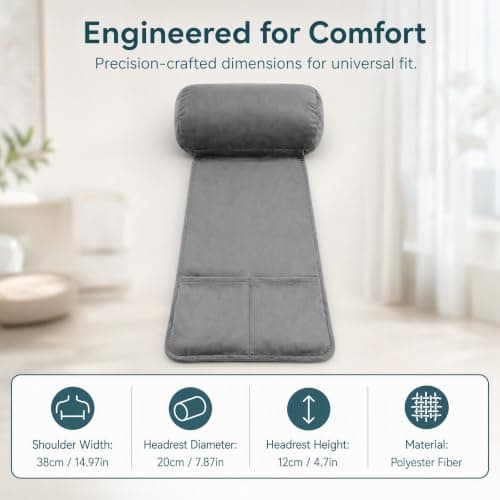 FTISSLY Headrest Ergonomic Pillow for Recliners Armchairs, Neck Support — view 5