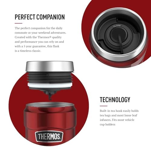 Thermos Stainless King Cranberry Red Tumbler (470ml) 7h Hot | 18h Cold — view 4
