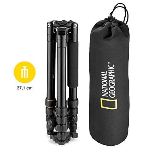 National Geographic Travel Photo Tripod Kit with Monopod, Aluminium, 5-Section Legs, Twist Locks, Load up 8 kg, Carrying Bag, Ball Head, Quick Release, NGTR002T [Amazon Exclusive] — view 3